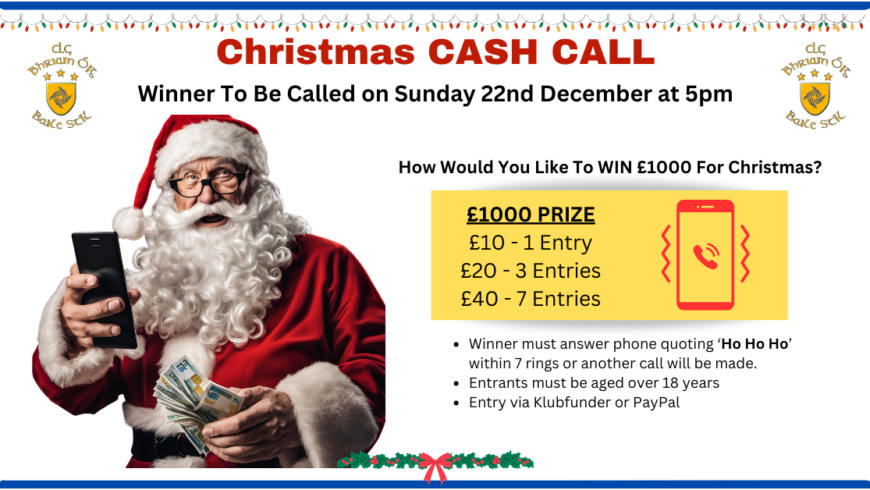 CHRISTMAS CASH CALL