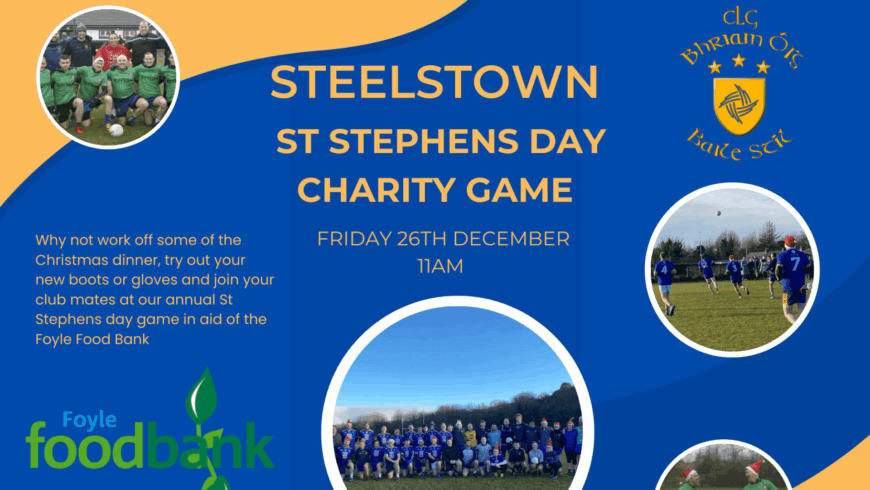 St Stephens Day Game in Aid of Foyle Foodbank